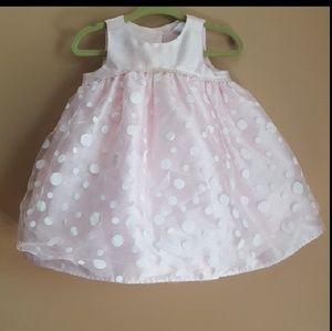 Cherokee pink polka dot dress